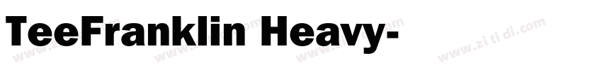 TeeFranklin Heavy字体转换